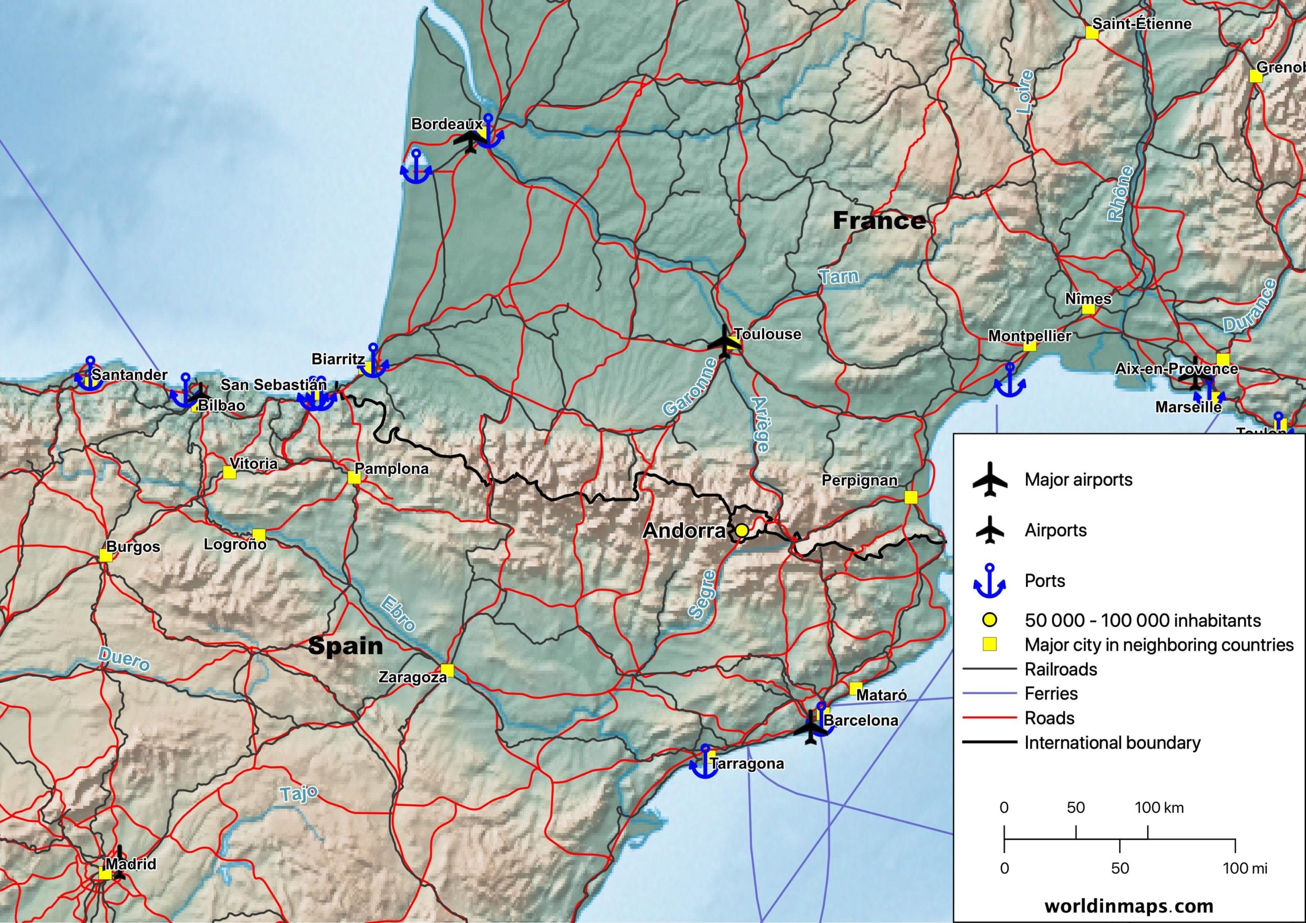 Carte d'Andorra